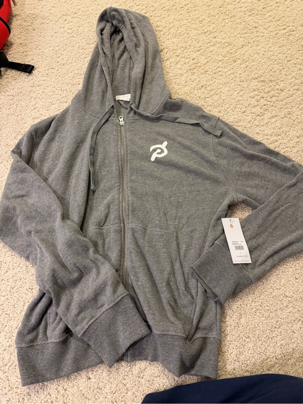 Spiritual Gangster Peloton hoodie in grey NWT